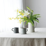 【ご注文受付終了】*器と遊ぶお花たち(with CRAFTAL)ーフラワーベース&マグ2個セットー